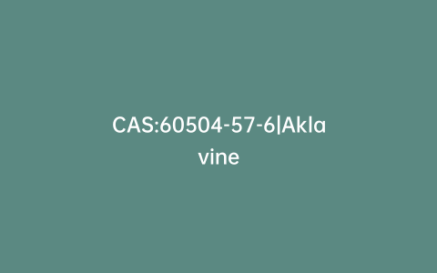 CAS:60504-57-6|Aklavine