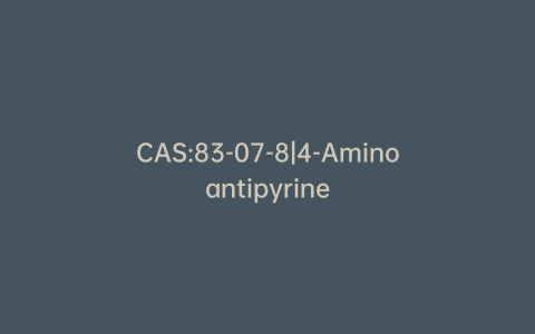 CAS:83-07-8|4-Aminoantipyrine