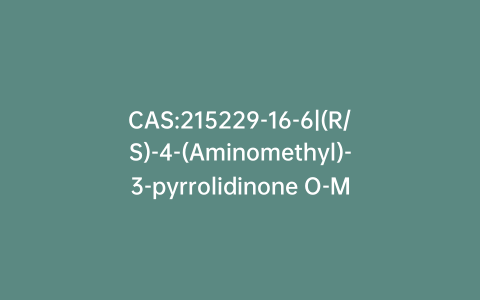 CAS:215229-16-6|(R/S)-4-(Aminomethyl)-3-pyrrolidinone O-Methyloxime Dichloride