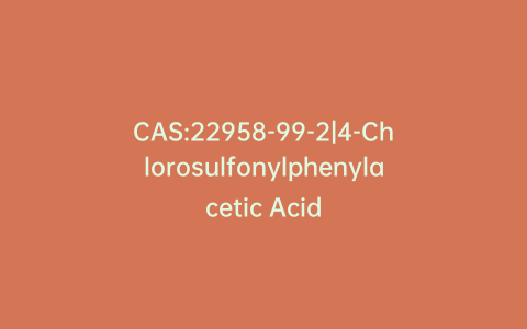 CAS:22958-99-2|4-Chlorosulfonylphenylacetic Acid