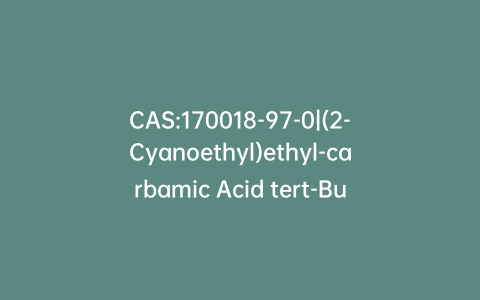 CAS:170018-97-0|(2-Cyanoethyl)ethyl-carbamic Acid tert-Butyl Ester