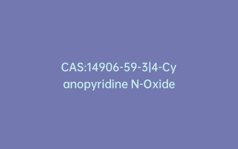 CAS:14906-59-3|4-Cyanopyridine N-Oxide