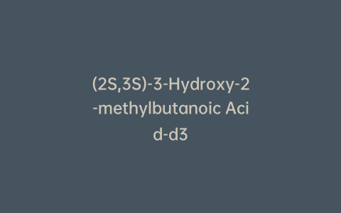 (2S,3S)-3-Hydroxy-2-methylbutanoic Acid-d3