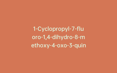 1-Cyclopropyl-7-fluoro-1,4-dihydro-8-methoxy-4-oxo-3-quinolinecarboxylic Acid-d4