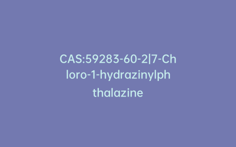 CAS:59283-60-2|7-Chloro-1-hydrazinylphthalazine