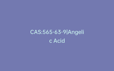 CAS:565-63-9|Angelic Acid