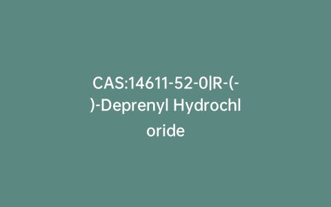 CAS:14611-52-0|R-(-)-Deprenyl Hydrochloride