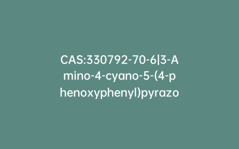 CAS:330792-70-6|3-Amino-4-cyano-5-(4-phenoxyphenyl)pyrazole