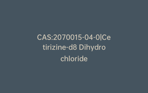 CAS:2070015-04-0|Cetirizine-d8 Dihydrochloride
