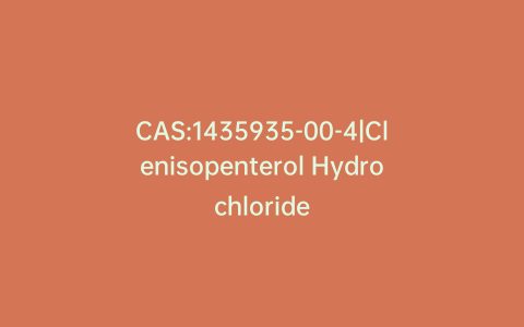 CAS:1435935-00-4|Clenisopenterol Hydrochloride