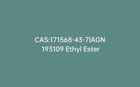 CAS:171568-43-7|AGN 193109 Ethyl Ester