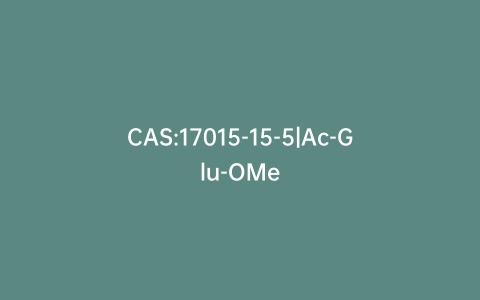 CAS:17015-15-5|Ac-Glu-OMe