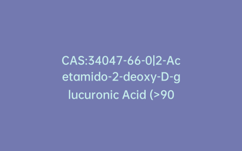 CAS:34047-66-0|2-Acetamido-2-deoxy-D-glucuronic Acid (>90%)
