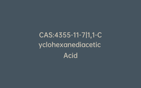 CAS:4355-11-7|1,1-Cyclohexanediacetic Acid