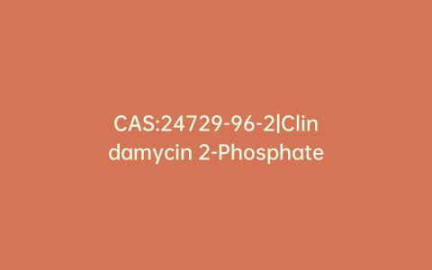 CAS:24729-96-2|Clindamycin 2-Phosphate