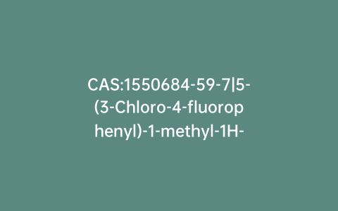 CAS:1550684-59-7|5-(3-Chloro-4-fluorophenyl)-1-methyl-1H-1,2,4-triazole-3-carboxylic Acid Ethyl Ester