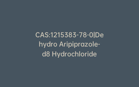 CAS:1215383-78-0|Dehydro Aripiprazole-d8 Hydrochloride
