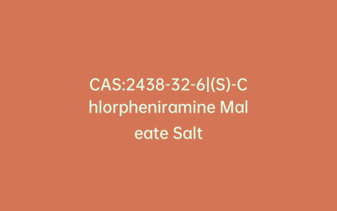 CAS:2438-32-6|(S)-Chlorpheniramine Maleate Salt