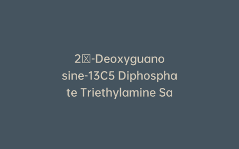 2′-Deoxyguanosine-13C5 Diphosphate Triethylamine Salt