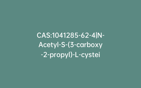 CAS:1041285-62-4|N-Acetyl-S-(3-carboxy-2-propyl)-L-cysteine Disodium Salt (Mixture of Diastereomers)