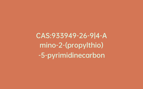 CAS:933949-26-9|4-Amino-2-(propylthio)-5-pyrimidinecarbonitrile