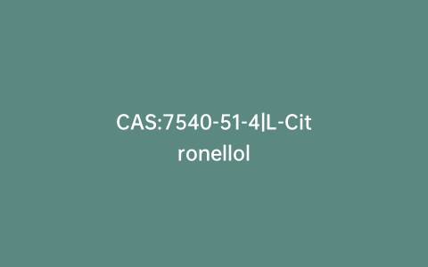 CAS:7540-51-4|L-Citronellol