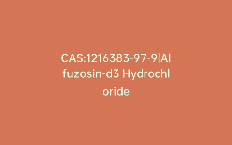 CAS:1216383-97-9|Alfuzosin-d3 Hydrochloride