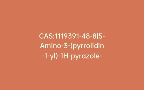 CAS:1119391-48-8|5-Amino-3-(pyrrolidin-1-yl)-1H-pyrazole-4-carbonitrile