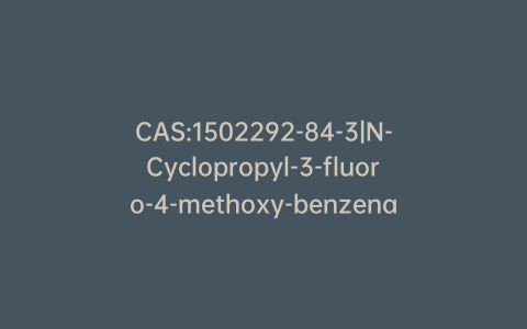 CAS:1502292-84-3|N-Cyclopropyl-3-fluoro-4-methoxy-benzenamine