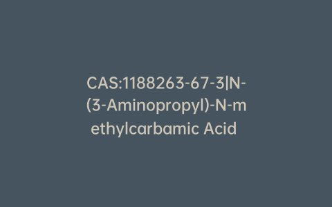 CAS:1188263-67-3|N-(3-Aminopropyl)-N-methylcarbamic Acid tert-Butyl Ester Hydrochloride