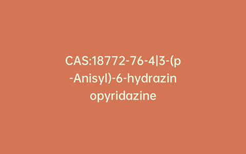 CAS:18772-76-4|3-(p-Anisyl)-6-hydrazinopyridazine
