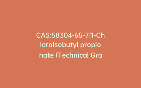 CAS:58304-65-7|1-Chloroisobutyl propionate (Technical Grade)