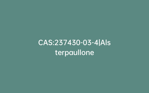CAS:237430-03-4|Alsterpaullone