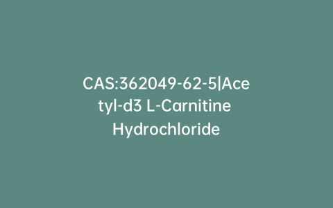 CAS:362049-62-5|Acetyl-d3 L-Carnitine Hydrochloride