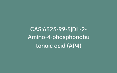 CAS:6323-99-5|DL-2-Amino-4-phosphonobutanoic acid (AP4)