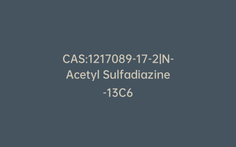 CAS:1217089-17-2|N-Acetyl Sulfadiazine-13C6