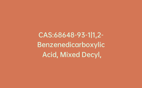CAS:68648-93-1|1,2-Benzenedicarboxylic Acid, Mixed Decyl, Hexyl and Octyl Diesters(1:1:1 Mixture of B185420 and D228455 and D228460)