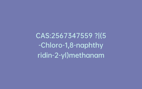 CAS:2567347559 ?|(5-Chloro-1,8-naphthyridin-2-yl)methanamine Hydrochloride