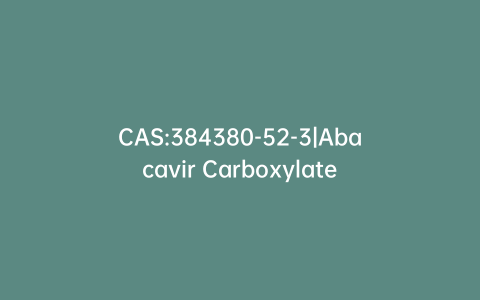 CAS:384380-52-3|Abacavir Carboxylate