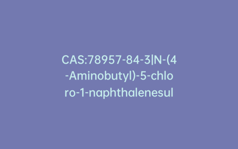 CAS:78957-84-3|N-(4-Aminobutyl)-5-chloro-1-naphthalenesulfonamide Hydrochloride