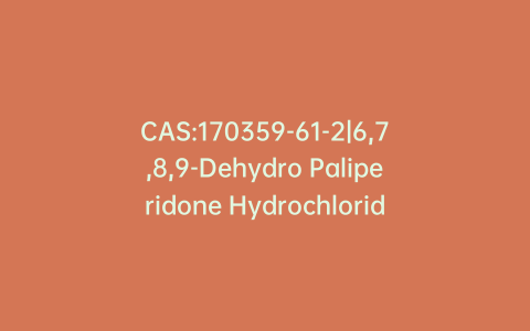 CAS:170359-61-2|6,7,8,9-Dehydro Paliperidone Hydrochloride