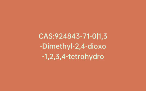 CAS:924843-71-0|1,3-Dimethyl-2,4-dioxo-1,2,3,4-tetrahydroquinazoline-6-carboxylic Acid