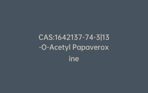 CAS:1642137-74-3|13-O-Acetyl Papaveroxine