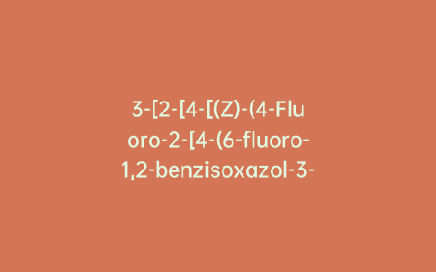 3-[2-[4-[(Z)-(4-Fluoro-2-[4-(6-fluoro-1,2-benzisoxazol-3-yl)piperidin-1-yl)phenyl](hydroxyimino)methyl]piperidin-1-yl]ethyl]-2-methyl-6,7,8,9-tetrahydro-9-hydroxy-4H-pyrido[1,2-a]pyrimidin-4-one