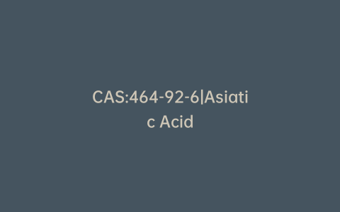 CAS:464-92-6|Asiatic Acid
