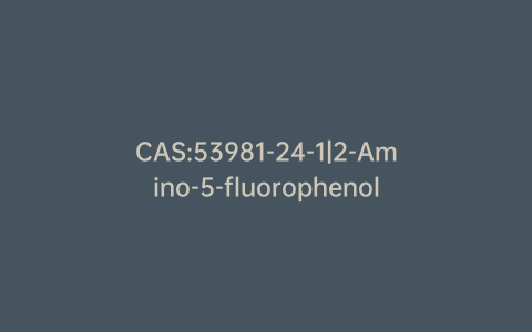 CAS:53981-24-1|2-Amino-5-fluorophenol