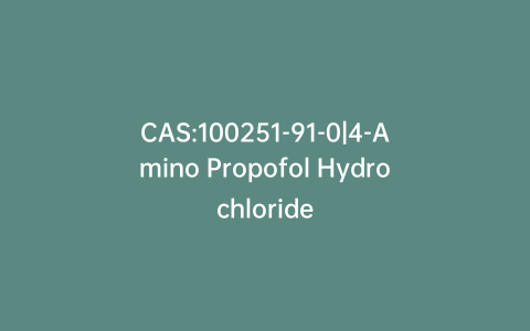 CAS:100251-91-0|4-Amino Propofol Hydrochloride