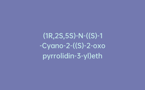 (1R,2S,5S)-N-((S)-1-Cyano-2-((S)-2-oxopyrrolidin-3-yl)ethyl)-3-((S)-3,3-dimethyl-2-(2,2,2-trifluoro-N-(2,2,2-trifluoroacetyl)acetamido)butanoyl)-6,6-dimethyl-3-azabicyclo[3.1.0]hexane-2-carboxamide