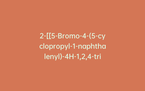 2-[[5-Bromo-4-(5-cyclopropyl-1-naphthalenyl)-4H-1,2,4-triazol-3-yl]thio]-acetic Acid