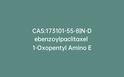 CAS:173101-55-8|N-Debenzoylpaclitaxel 1-Oxopentyl Amino Ester